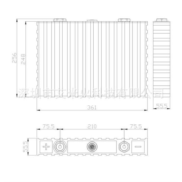 储能动力3.2v200ah磷酸铁锂大容量塑胶锂电芯水性锂钇动力电池