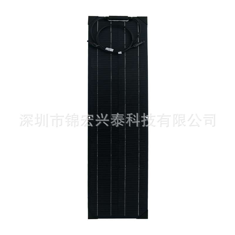 源头厂家供应户外野营车载18V50W单晶太阳能电池板光伏板柔性板