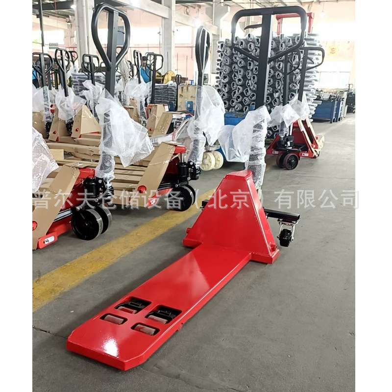 非标单叉手推叉车手动液压铲车托盘搬运车2吨油压拖板推车地牛
