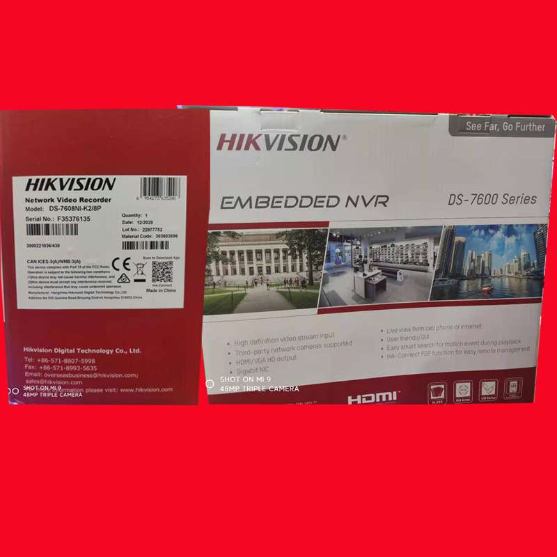 Hikvision IP Security Kit 2K 8CH POE NVR 8pcs Hikvision POE
