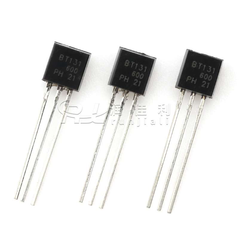 厂家直供 BT131-600 TO-92 直插三极管 1A 600V 三端可控硅晶闸管