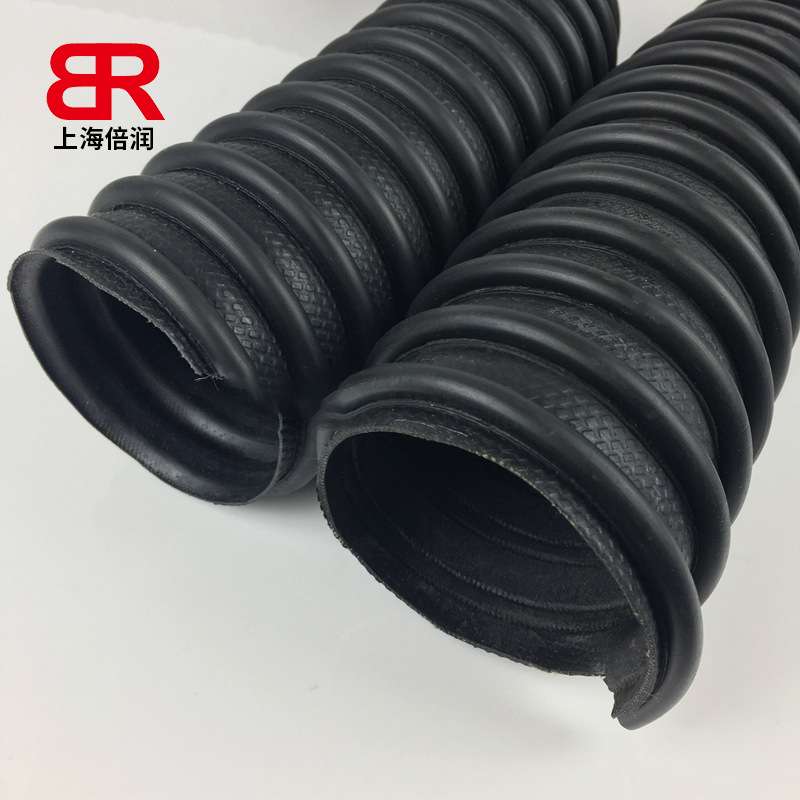 汽修厂汽车尾气耐高温排放收集橡胶软管喇叭头/卷管器/吸嘴/接口