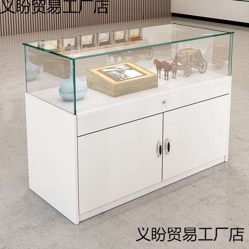 珠宝展示柜玻璃首饰柜样品饰品柜台直播间展销柜博物馆展览陈列柜