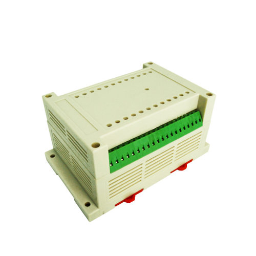 导轨式控制外壳P09a塑料材外壳PLC工控盒145x90x72MM仪表壳体