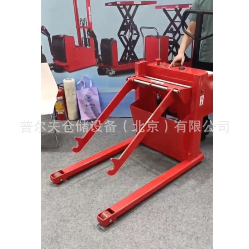 普尔夫手动电动纸卷上料车塑膜上料车纸卷搬运车纸卷卷材提升机