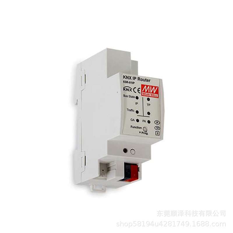 明纬电源KSR-01IP 明纬KNX系统路由通道4通道TI/IP即插即用
