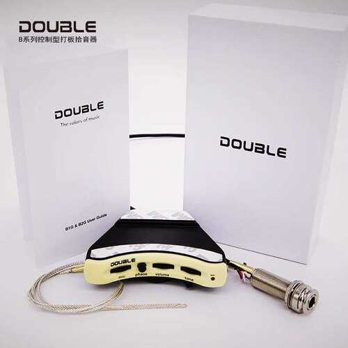Double德博B1G B2G民谣吉他拾音器开孔打板压电古典音孔A1G A2G