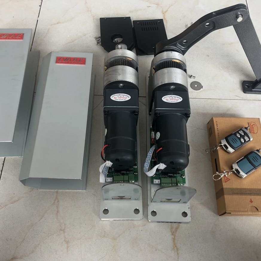 莱柯自动开门机电动闭门器小区通道平开门90度开关侧装曲臂式门机