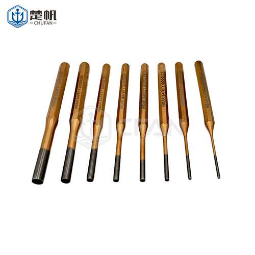 IMPA613080销冲组件 8件套冲凿石工凿冲子组套冲凿木工凿圆头打孔