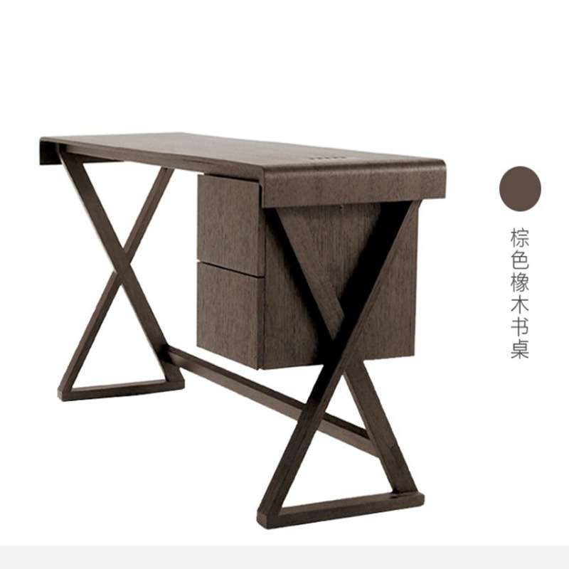 黑色钢琴烤漆电脑桌现代简约书桌创意个性写字台烤漆儿童书桌整装