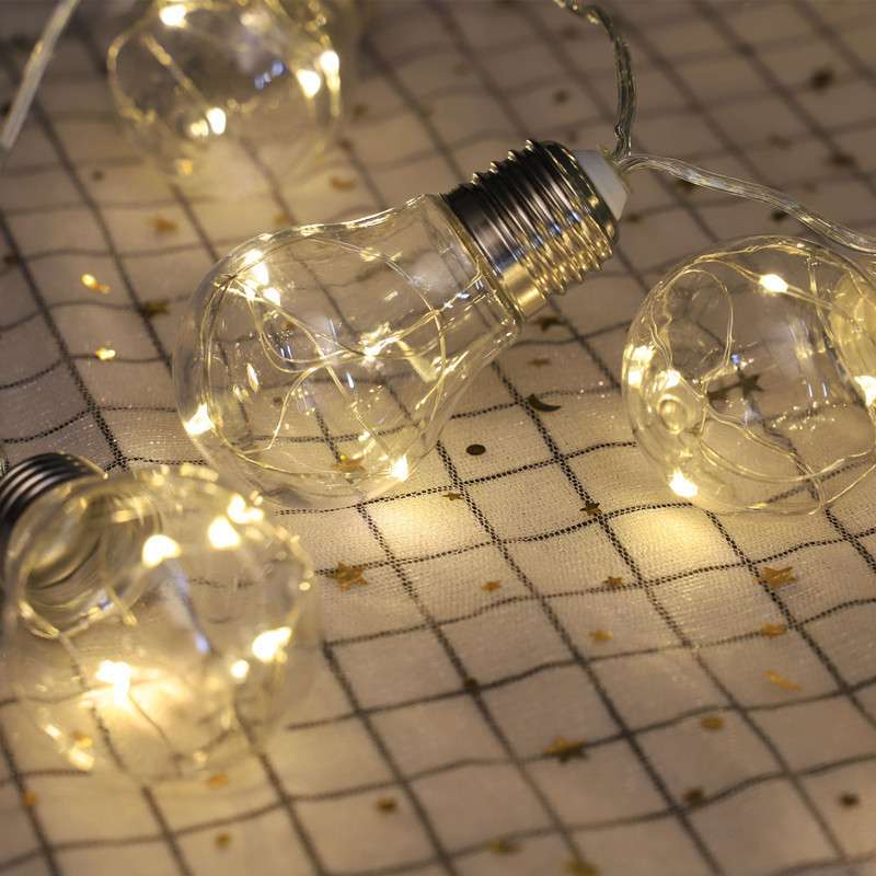 LED-铜线灯灯泡灯串太阳能灯串户外花园庭院灯串圣诞装饰彩灯串