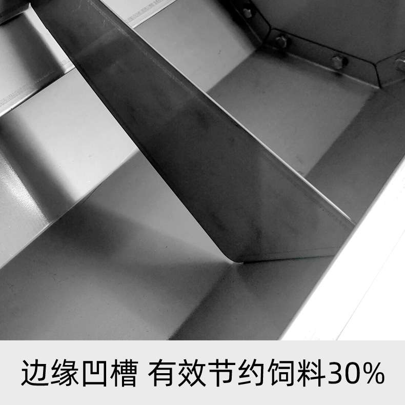 不锈钢双面食槽子育肥养猪用的双面料槽保育猪单双面不锈钢食槽子