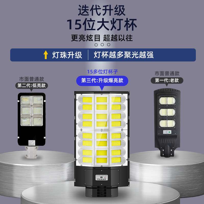 一体化太阳能路灯人体感应太阳能庭院灯户外家用 led solar light
