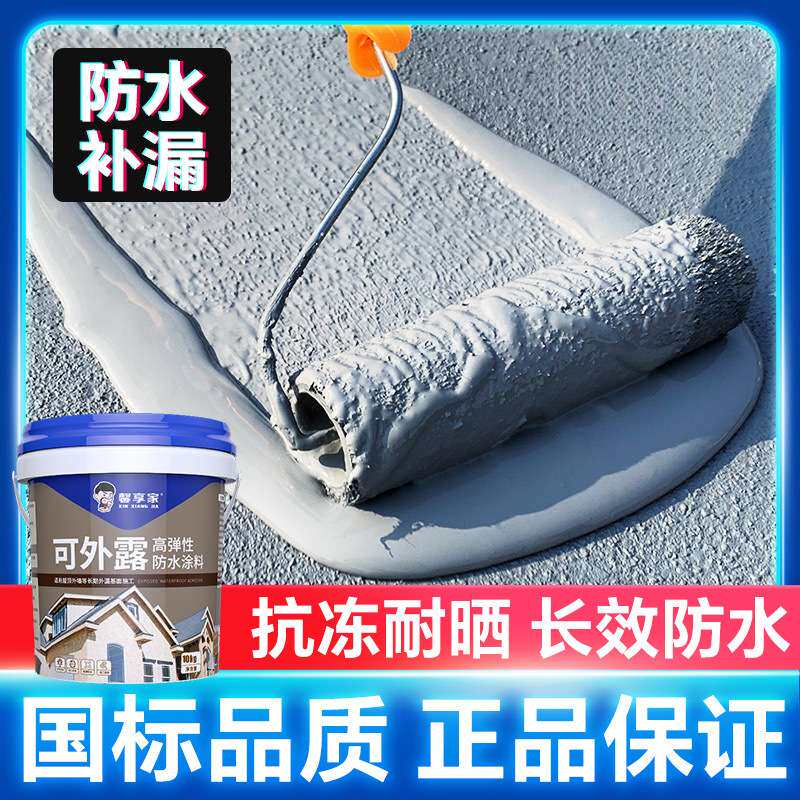 防水材料屋顶补漏平房顶楼顶防水涂料外墙屋面裂缝防漏防水胶