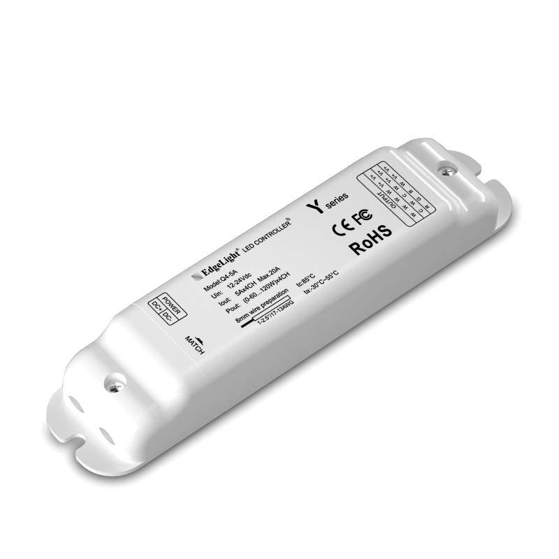 厂家直销2.4G遥控RGBw调光控制器 七彩12/24V灯带led调光器