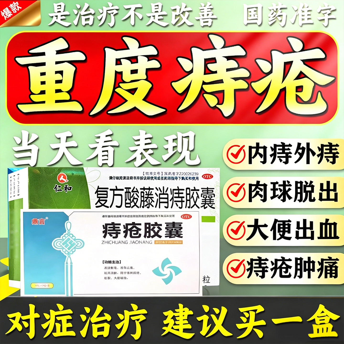 【鼎言】痔疮胶囊0.35g*42粒/盒