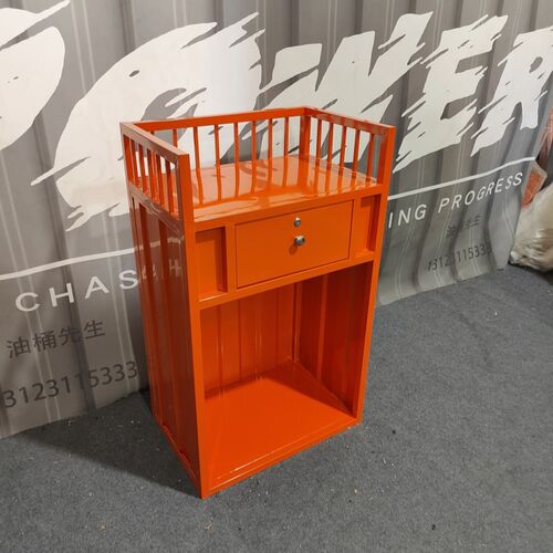 工业风油桶集装箱创意小型咨询客接待前台收银台演讲台餐厅迎宾台