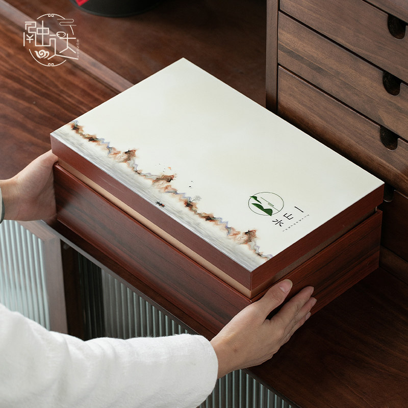 茶叶罐包装盒空礼盒装空盒子礼品盒通用普洱红白绿茶中式伴手礼