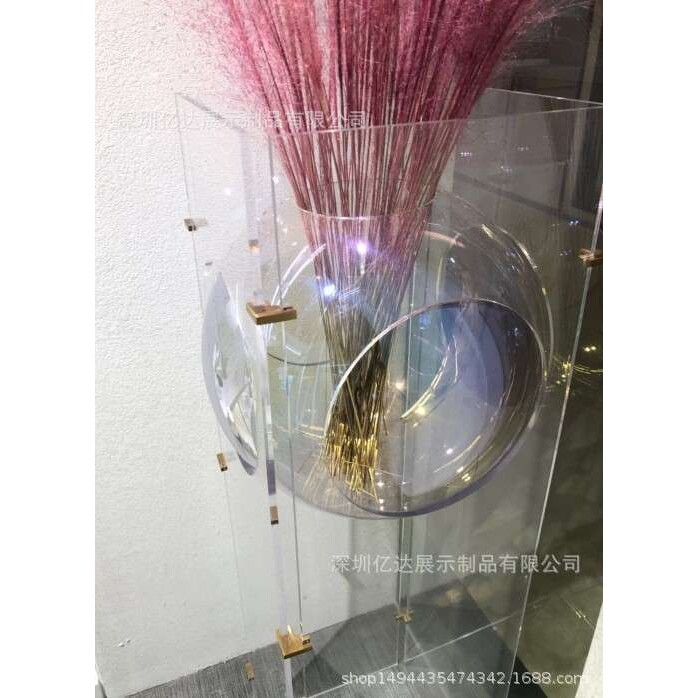 亚克力展台地台有机玻璃透明炫彩底台平台服装店模特装饰道具