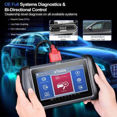 XTOOL InPlus IP819汽车诊断扫描仪ECU编码主动测试OBD2全系统