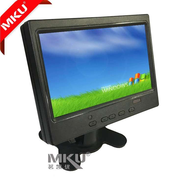 7寸监视器高清HDMI VGA液晶监视器台式电脑显示屏AV监控工业显示