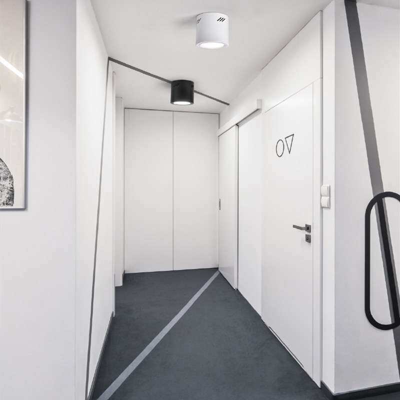 led明装筒灯吸顶式免开孔天花灯7w12w18w24w客厅店铺商用吊线散光