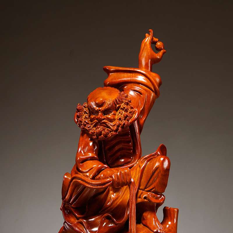 花梨木雕达摩祖师佛摆件雕刻工艺品家居客厅禅意玄关装饰公司摆设