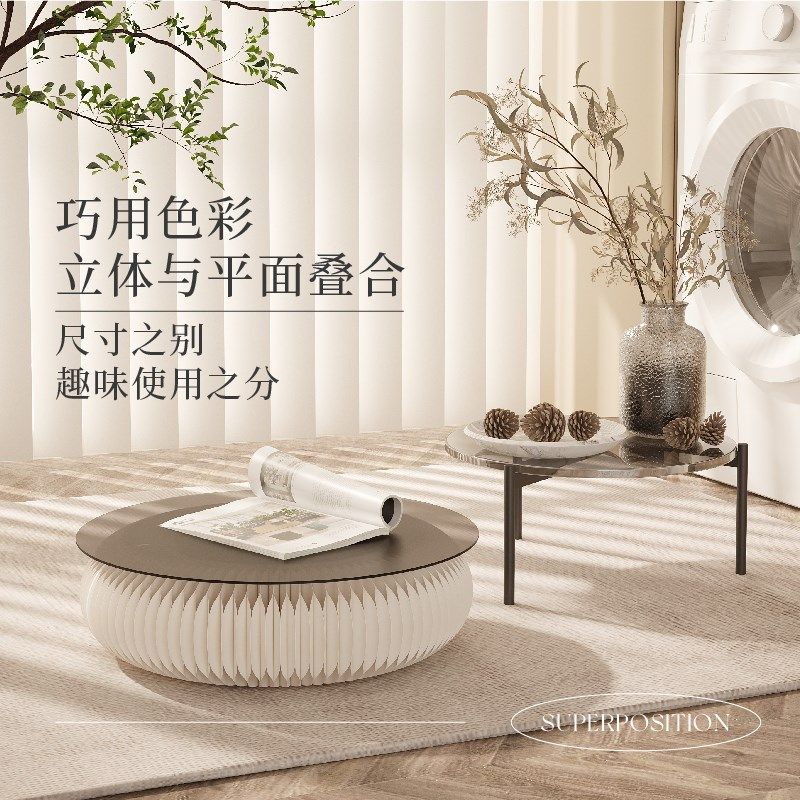 十八纸台面展架圆形展示台可折叠摆台桌面摆放装饰拍摄陈列置物架