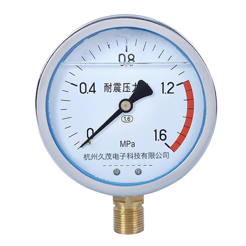 五福林 YN-100不锈钢耐震防抗振压力表100MPA充油水气液压油浸式