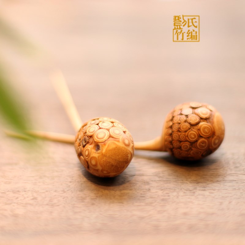 刘氏竹编满钉茶针茶通茶扒茶锥纯手工把玩老竹根茶道配件茶艺包邮
