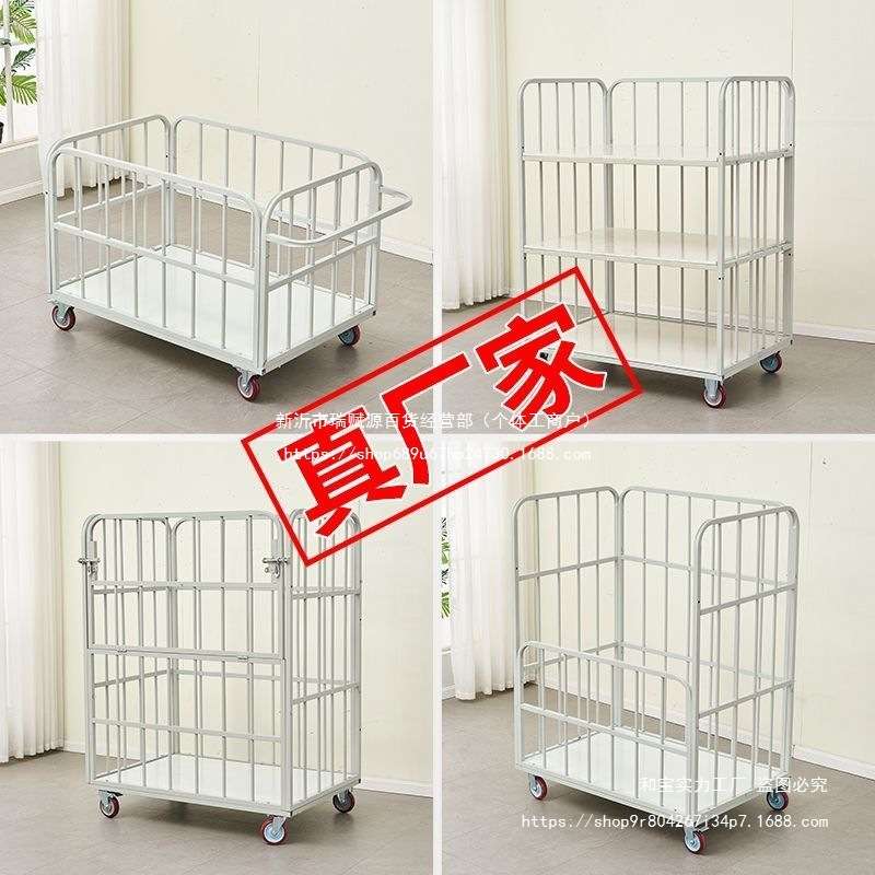 服装厂专用面料周转车平板手推车三层裁片车推布车面料成品堆放车
