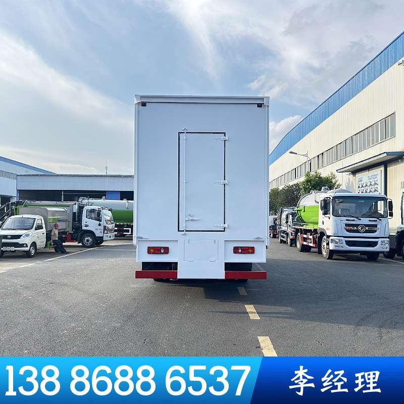 东风7.8米大型自动旋转舞台车 流动多媒体宣传推广车 双展大篷车