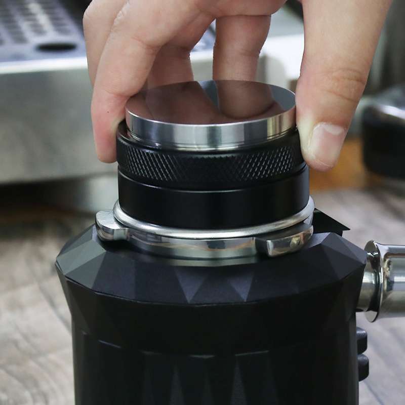 双头咖啡布粉器不锈钢压粉器三浆布粉平底压粉锤二合一咖啡器具