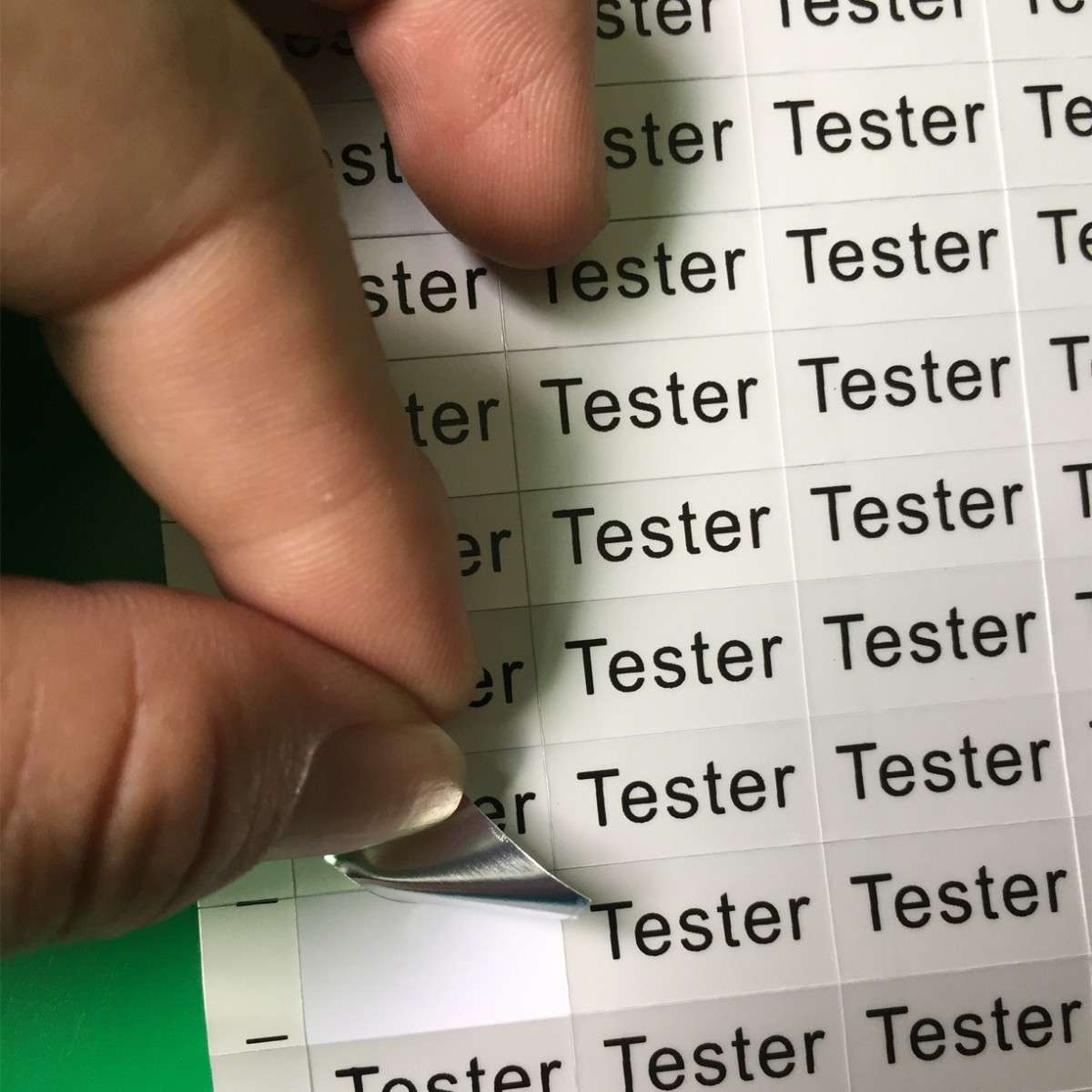 Tester标贴 试用品标签 试用装亚银色标贴 2*1CM(2500个/份/38元)