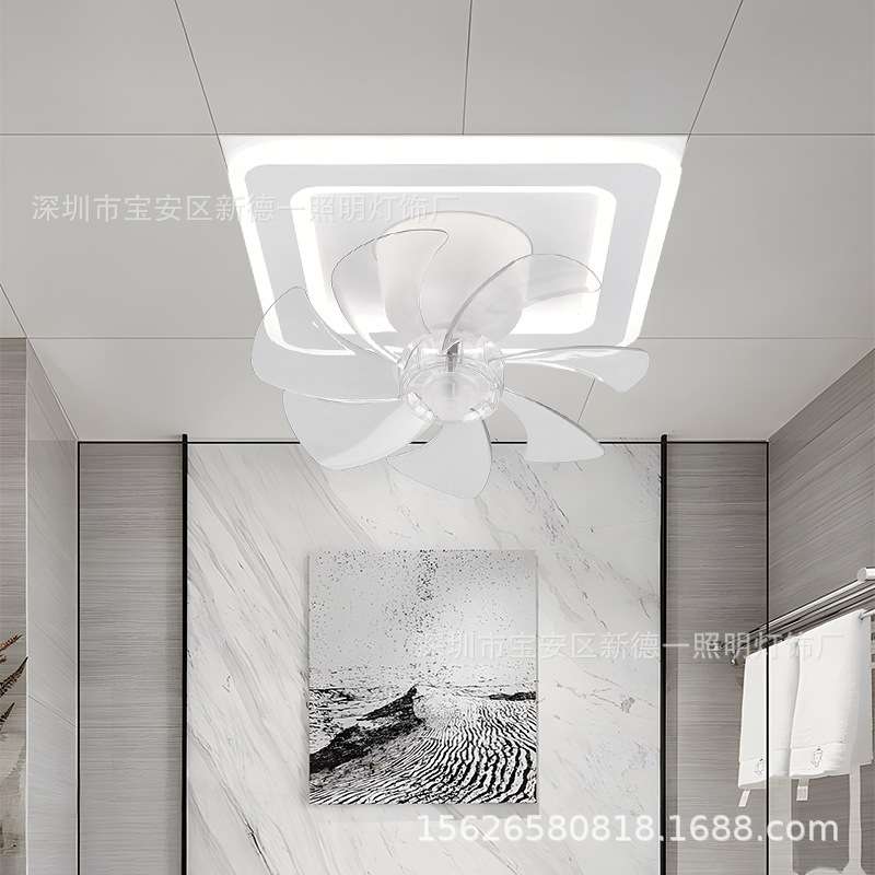 嵌入式一体厨房风扇灯 led面板灯300×300卫生间天花铝扣板风扇灯
