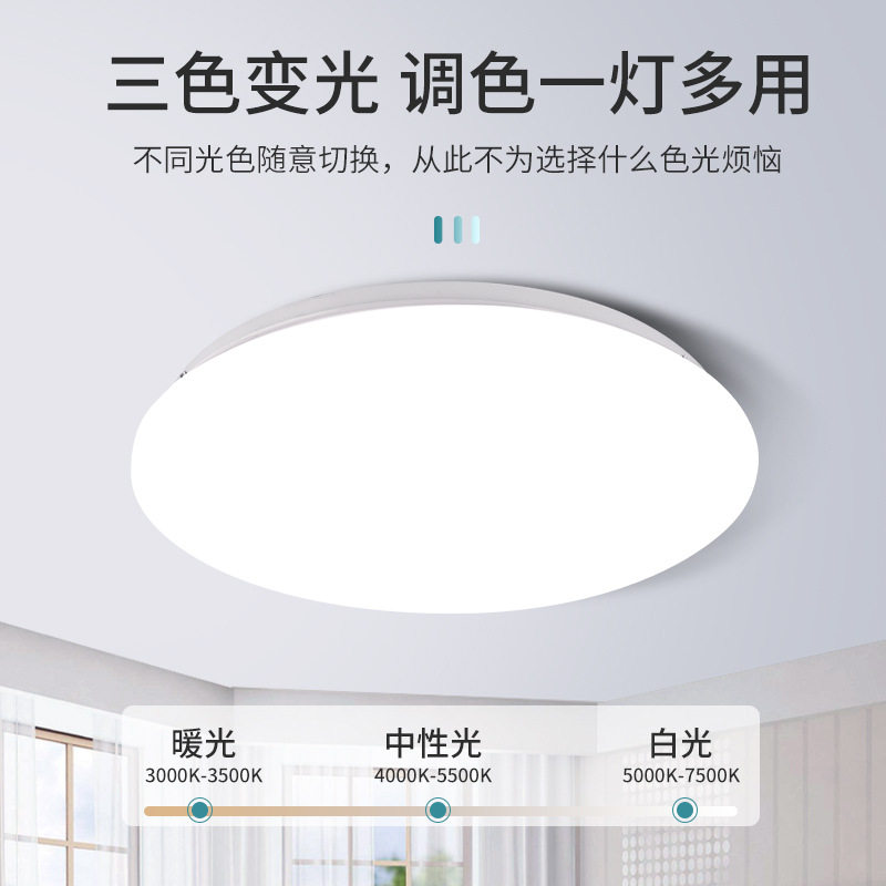 超薄高亮led节能简约圆形卧室吸顶灯厨房阳台房间全屋灯具吸顶灯