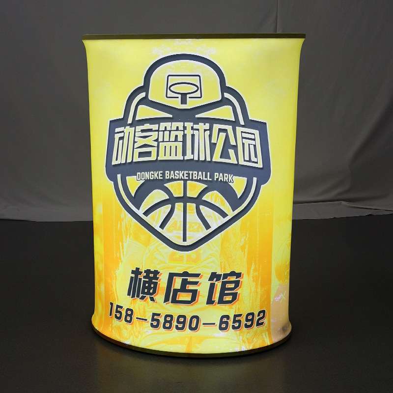 工厂供应伸缩升降促销台折叠拉伸前台转印布艺展示台促销展台