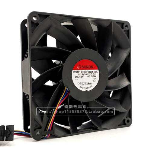 原装建准SUNON PSD12E0PMB1-8A 12V 43.2W 14CM 14038 大风量风扇