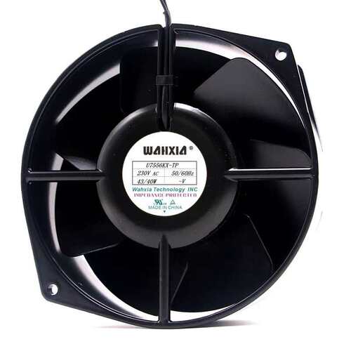 原装华夏/Wahxia  U7556KX-TP 220V 43/40W 全金属耐高温设备风扇
