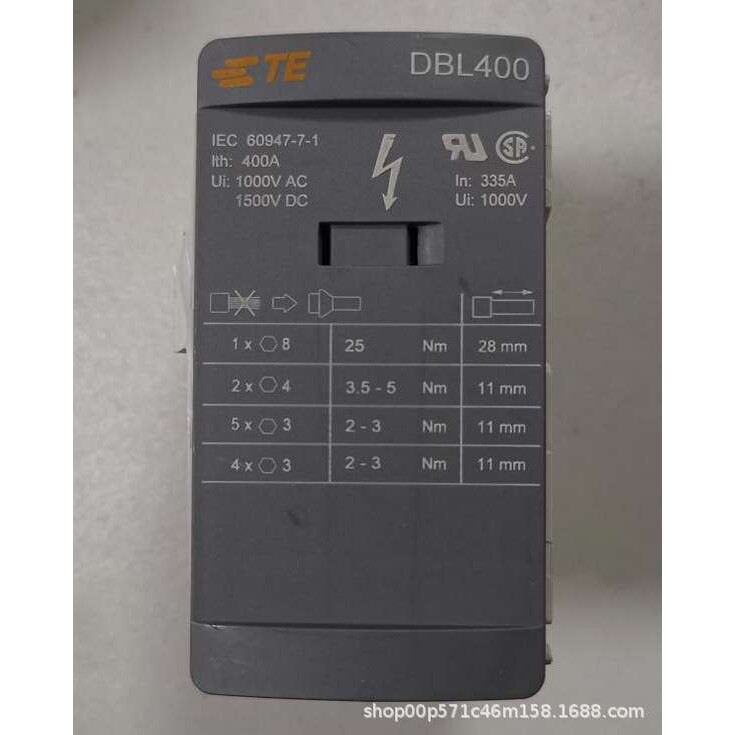 泰科/TE接线端子DBL160 大电流1SNL316010R0000接线盒ABB