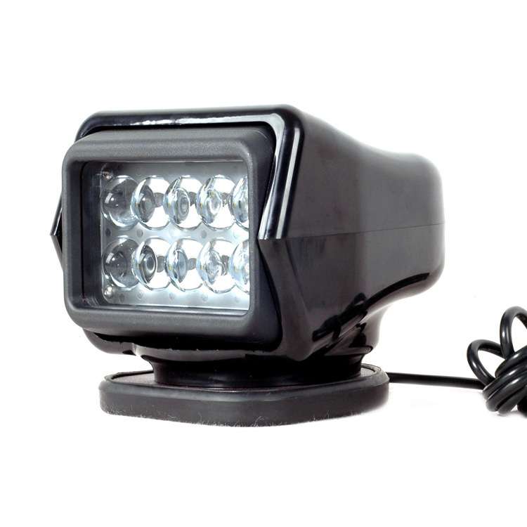 跨境热销50W LED遥控探照灯车船用远程强光搜索灯探照灯户外射灯