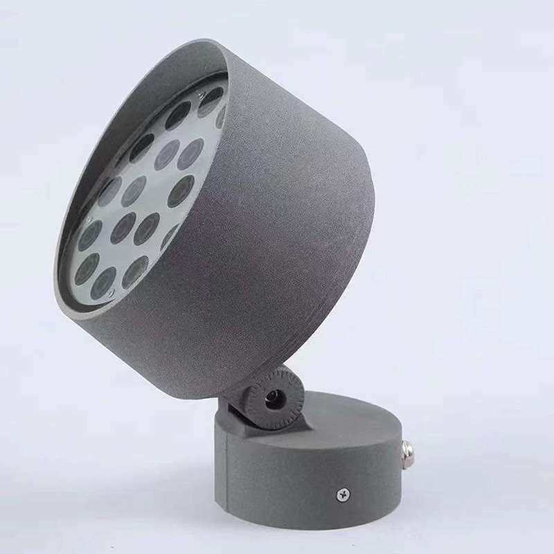 LED投光灯户外庭院防水底座射灯圆形亮化公园景观照明12W18W36W