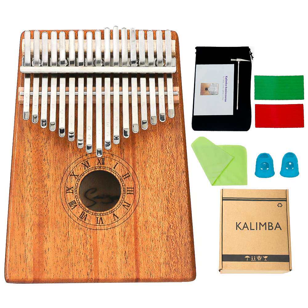 厂家 拇指琴卡林巴17音kalimba 初学者男/女 桃花芯木材热卖款