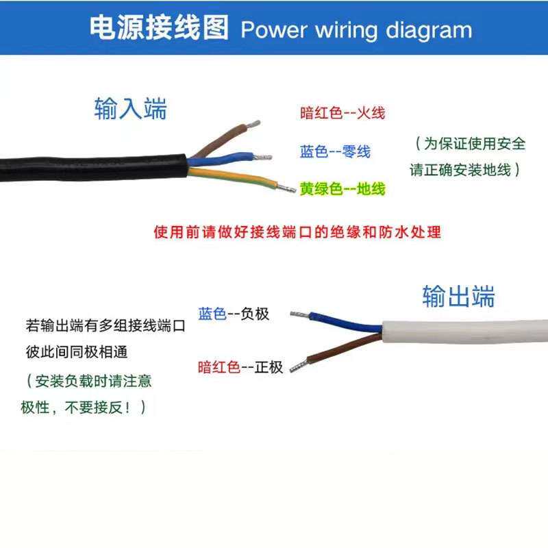 220V转DC12V24V防水变压器草坪灯照树灯壁灯等led灯具专用变压器