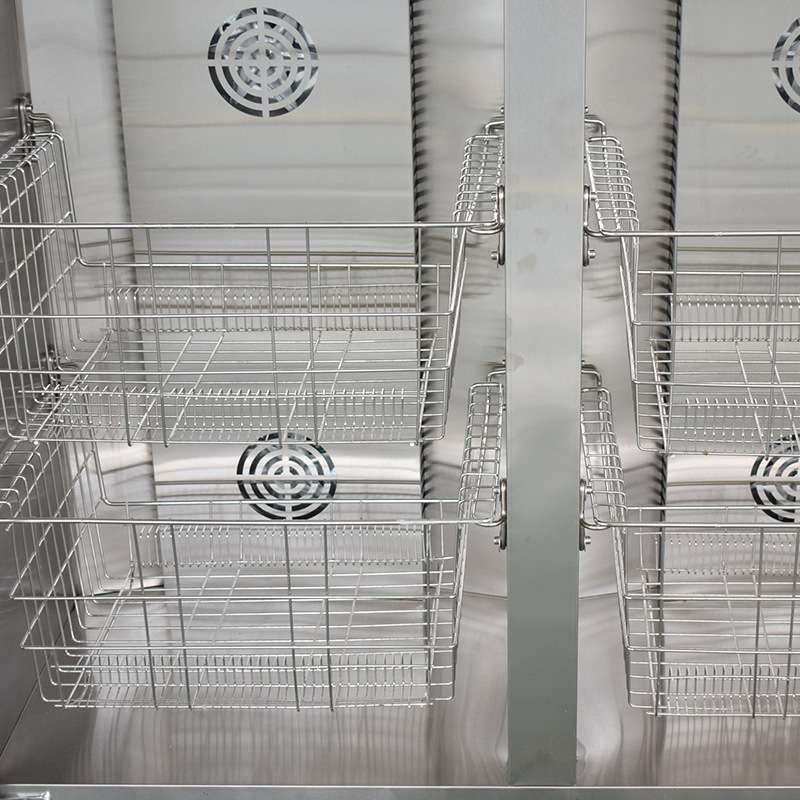 光波消毒柜双门柜式商用高温热风循环消毒机不锈钢餐具毛巾消毒柜