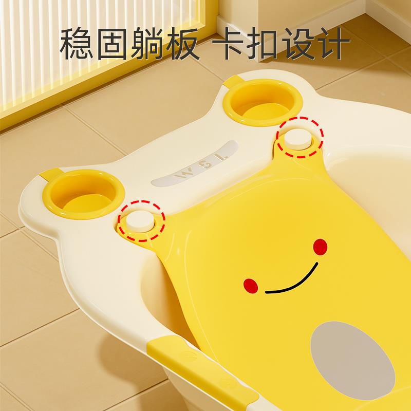 婴儿洗澡盆初生宝宝加厚大号浴盆家用儿童可坐躺新生儿用品沐浴盆