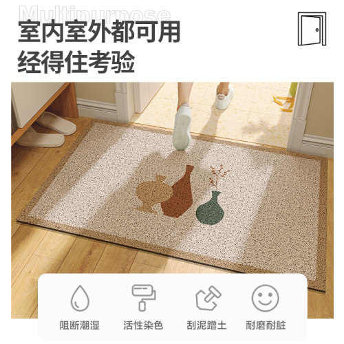 入户门地垫耐脏轻奢高级感门内丝圈加厚进门玄关防滑家用门口门垫