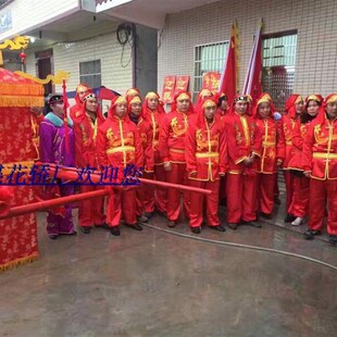婚庆道具轿子中式八抬花轿夫服演出服赛龙舟舞龙舞狮锣鼓抬轿秧歌