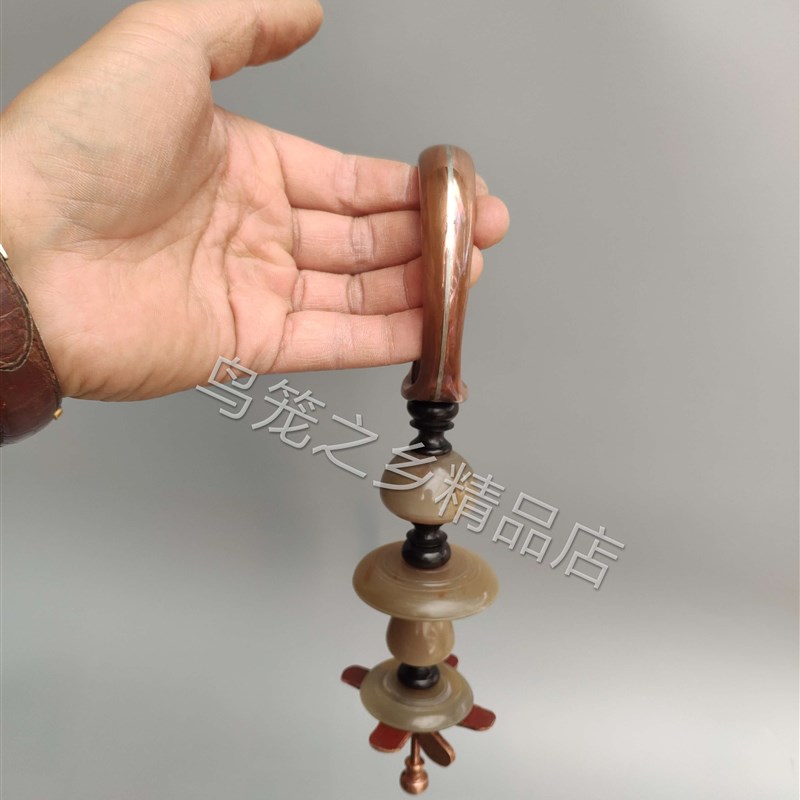 川笼钩 紫铜钩 牛角葫芦 全手工制作 精品笼钩葫芦