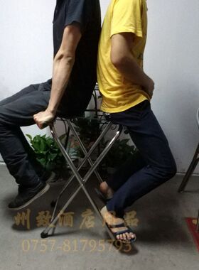 包邮酒店客房行李架加厚不锈钢置物架箱包架子家用落地折叠衣物架